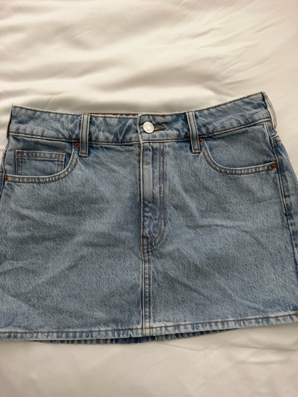 PacSun Light Blue Denim Mini Skirt